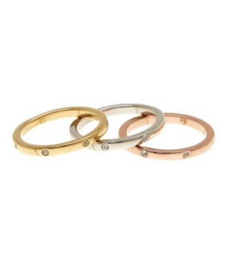 Набор браслетов ADORNIA Three Band Dotted Eternity, 3 предмета, мульти