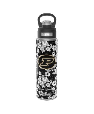 Бутылка Vera Bradley x Tervis Tumbler Purdue Boilermakers объемом 24 унции с широким горлышком и роскошной крышкой