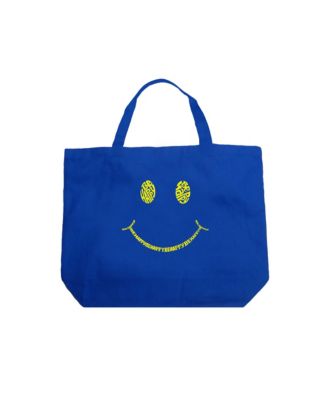 LA Pop Art Be Happy Smiley Face - Большая сумка в стиле Word Art 3790₽