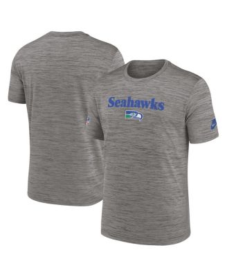 Мужская футболка Nike Heather Charcoal Seattle Seahawks Throwback Sideline Performance