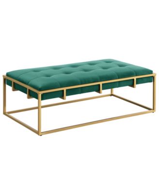 Бархатный прямоугольный пуфик Best Master Furniture Amoria 16