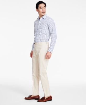 Мужские стрейчевые однотонные костюмные брюки классического кроя Brooks Brothers B by Mens 25390₽