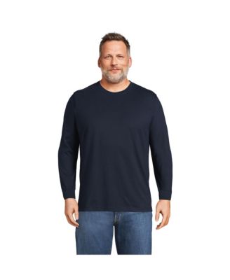 Футболка Lands'End Big & Tall с длинным рукавом Super-T