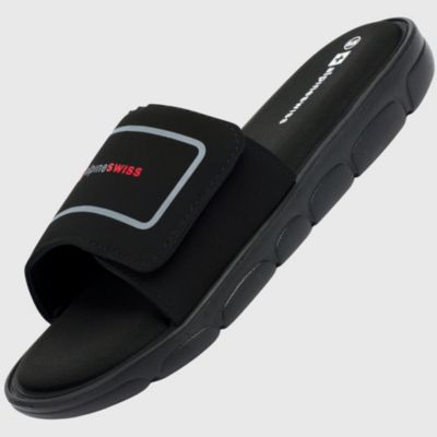 Альпийские швейцарские мужские сандалии Gabe Men Slide с амортизирующей поролоновой стелькой для поддержки свода стопы, регулируемым ремешком, спортивные сандалии, противоскользящая подошва из вспененного материала EVA