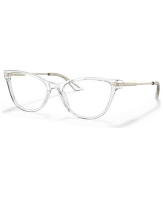 Пластиковые очки Versace Woman Cat Eye VE3309 цвета слоновой кости/кремовый