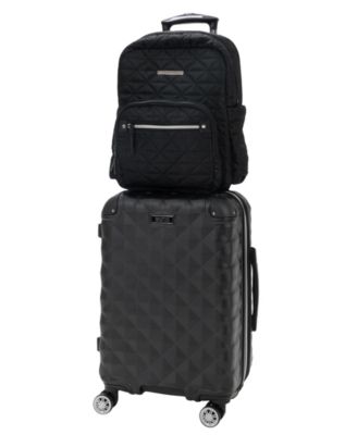 Легкий расширяемый спиннер Diamond Tower с жестким корпусом, 2шт 20-дюймовой ручной клади + соответствующий комплект рюкзаков для ноутбука диагональю 15 дюймов