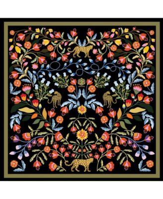 Джесси Чжао Нью-Йоркский двусторонний шелковый шарф ночного воображения