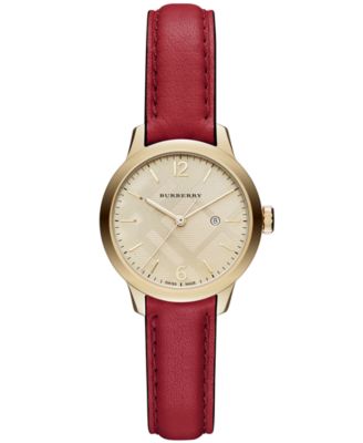 burberry watch womens bordeaux