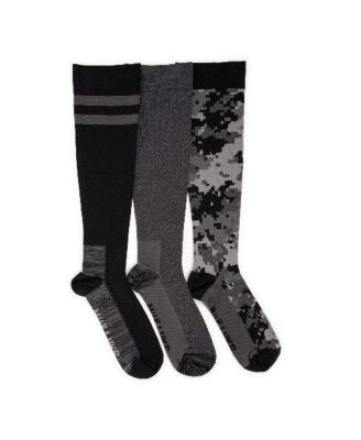 Мужские компрессионные гольфы MUK LUKS из 3 упаковок нейлона до колена