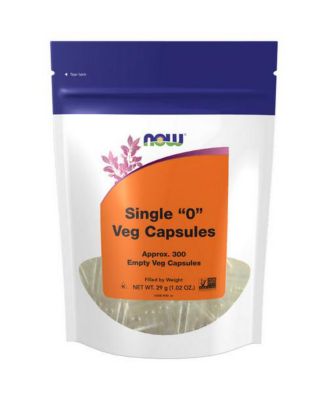 Пустые вегетарианские капсулы Now Foods, без желатина, 300 капсул без цвета