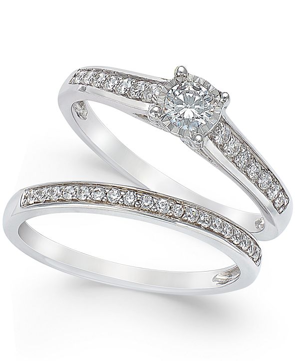 Macy�s TruMiracle® Diamond Engagement Ring and Wedding