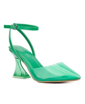 Модные по фигуре женские туфли-лодочки на широком каблуке Jacki