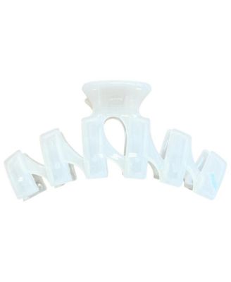Женская большая гибкая Зигзагообразная клипса для когтей - Белый white