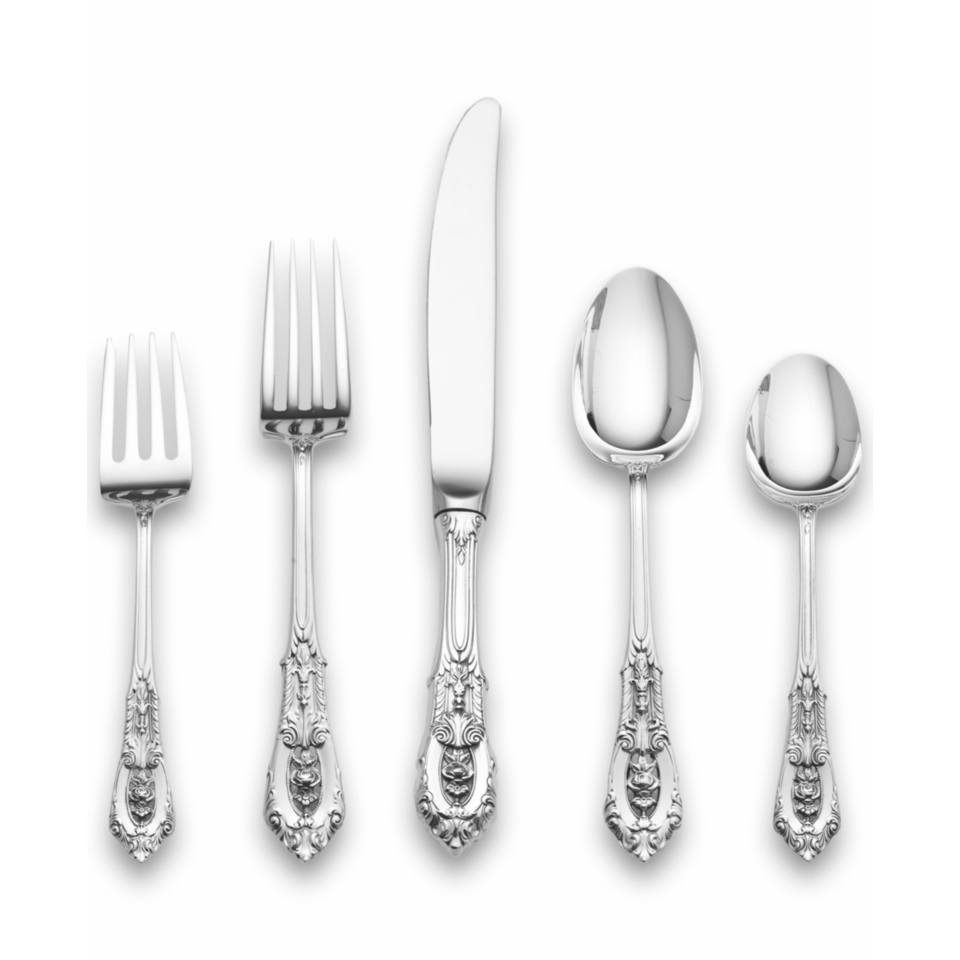 Wallace Rose Point Sterling Silver Flatware Collection   Flatware