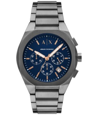 Мужской кварцевый хронограф A|X Armani Exchange Gunmetal из нержавеющей стали 42 мм