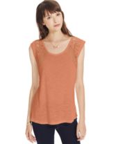 American Rag Crochet High-Low Tunic Top