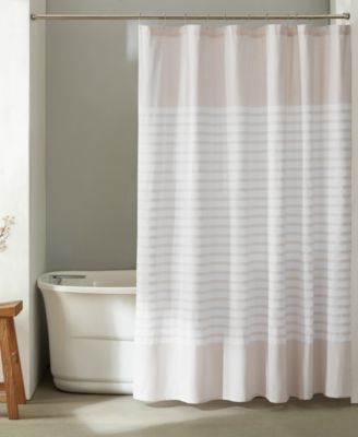 РАСПРОДАЖА! Занавеска для душа Calvin Klein Modern в полоску, 70 x 72 дюйма