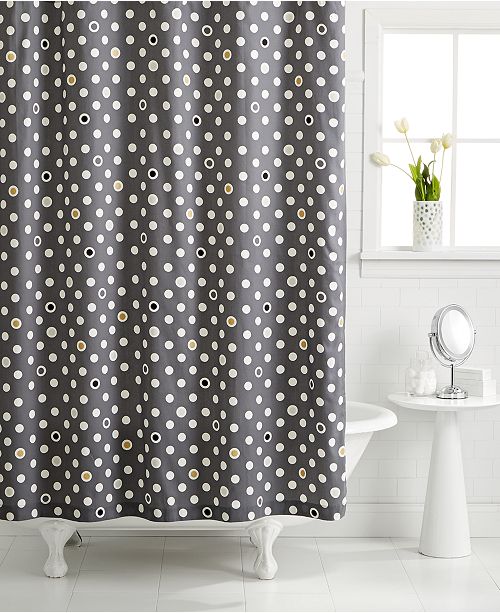 Martha Stewart Collection Closeout Pop Dot Shower Curtain Reviews Shower Curtains Bed Bath Macy S