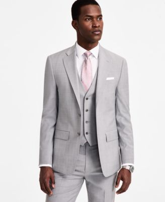 Мужские приталенные пиджаки-стрейч из смесовой шерсти Calvin Klein