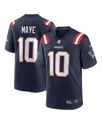 Мужская футболка Nike Drake Maye New England Patriots на драфте НФЛ 2024 года с выбором игрока в первом раунде