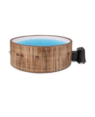 СПА-центр с 72 дюймами надувной гидромассажной ванны с 120 воздушными струями, электронагревательный насос для 4-6 человек-Кофе