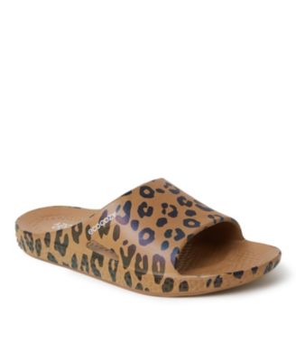 Женские устойчивые комфортные сандалии-горки из экокожи Dearfoams