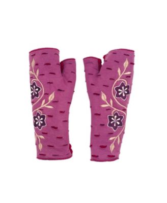 Женские трикотажные перчатки без пальцев цвета примулы Feelgoodz ручной работы с флисовой подкладкой ручной работы 5990₽