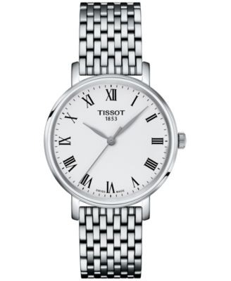 Женские швейцарские часы Tissot Everytime с браслетом из нержавеющей стали Everytime 34 мм