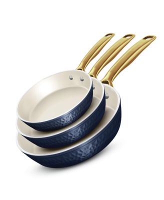 Набор сковородок с антипригарным покрытием Gotham Steel Pro Hammer Collection из 3 предметов с керамическим покрытием