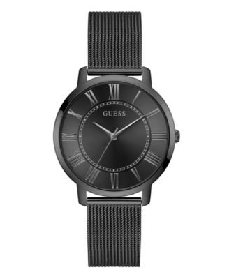 Мужские аналоговые часы GUESS из черной сетки 40 мм