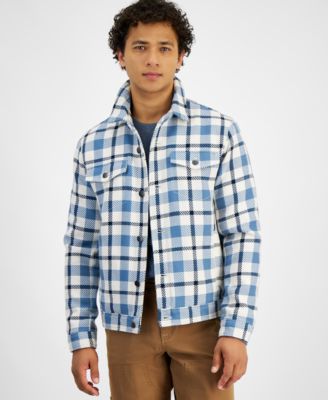 Мужская клетчатая куртка дальнобойщика Anthony от Sun Stone эксклюзивно в Macys 18090₽