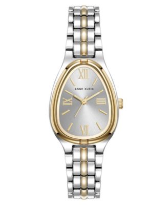 Женские кварцевые винтажные двухцветные часы из сплава металла Anne Klein, 25 мм