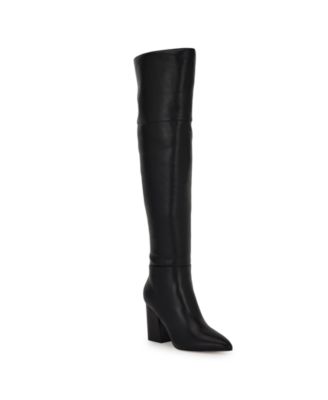 Женские модельные сапоги выше колена на блочном каблуке Nine West Womens Pare 37890₽