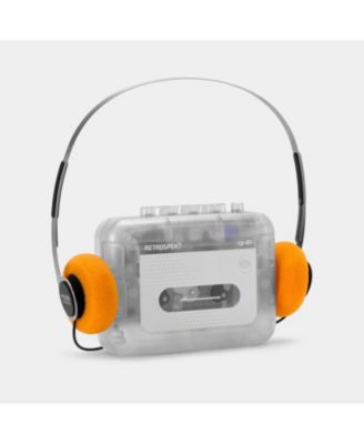 Портативный кассетный проигрыватель Retrospekt CP-81 и наушники clear