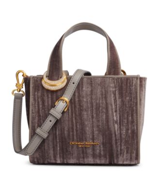 Сумка через плечо с бархатной ручкой и пряжкой Donna Karan New York Donna Karan Hewlett 55290₽