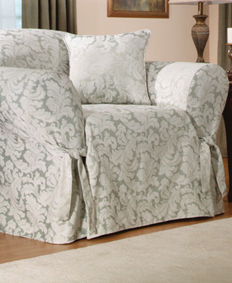 Sure Fit Slipcovers, Scroll Wing Chair Cover