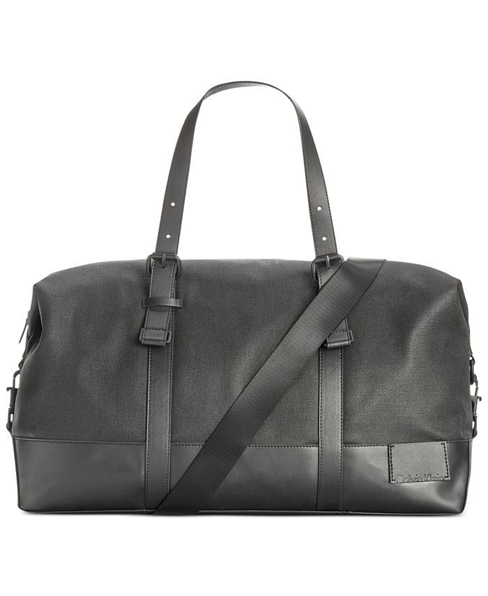 Calvin Klein Coated Canvas Duffle Bag & Reviews - All Accessories - Men ...