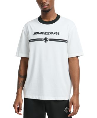 Мужская футболка с текстовым логотипом AX Armani Exchange Armani Exchange