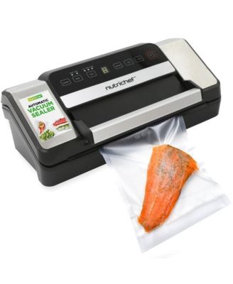 Вакуумный упаковщик NutriChef Deluxe с серебряной ручкой для хранения продуктов