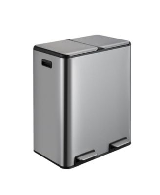 Двойной кухонный мусорный бак объемом 16 галлонов/60 литров, ступенчатый мусорный бак объемом 2x8 галлонов