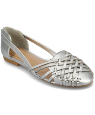 Женские слипоны на плоской подошве из ткани Экко из коллекции Journee