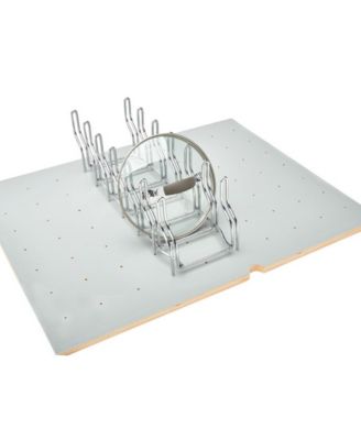 Органайзер для крышки кухонного выдвижного ящика с выдвижной полкой, хром, 5DLD-1-CR, без цвета