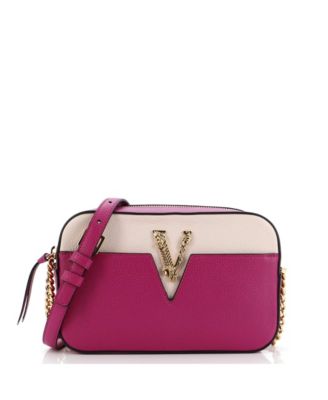 Кожаная сумка для фотоаппарата Versace Small Virtus, бывшая в употреблении