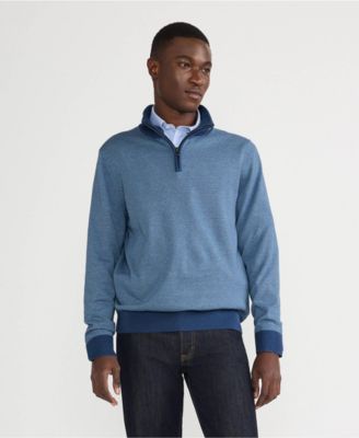 Мужской свитер Lands End из тонкого хлопка с длинным рукавом и застежкой-молнией на четверть дюйма 12790₽