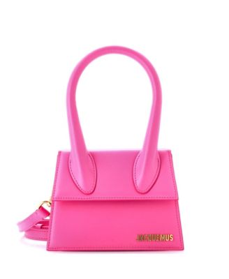 Кожаная сумка Jacquemus Le Chiquito Moyen, бывшая в употреблении