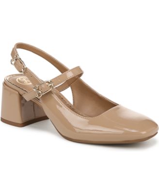 Женские изящные туфли-лодочки Mary Jane на блочном каблуке с откидной спинкой от Сэма и Либби