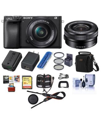 Беззеркальный фотоаппарат Sony Alpha a6400 с 16–50 мм, черный