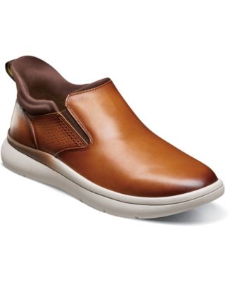 Мужские кроссовки-слипоны Florsheim Fleet с однотонным носком коричневого цвета