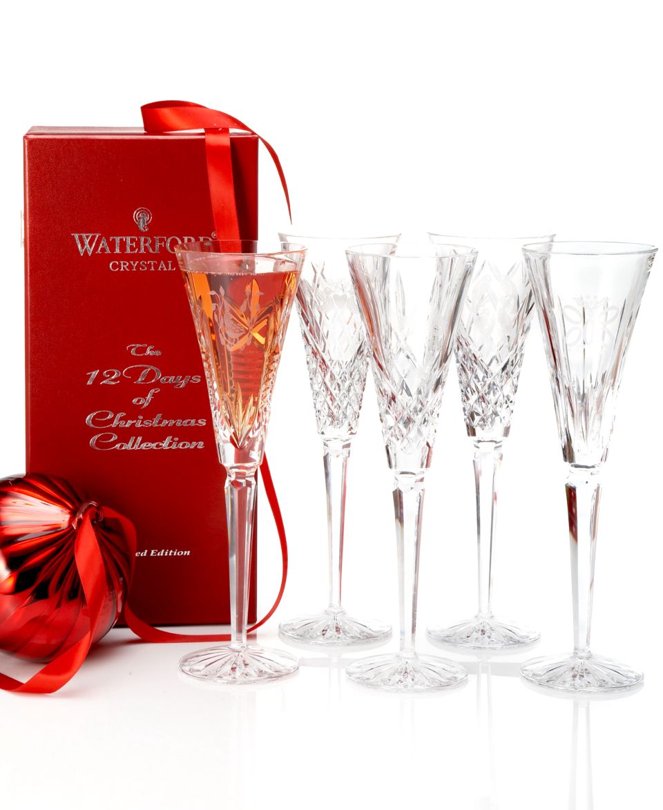 Waterford Crystal The 12 Days of Christmas Flute Collection