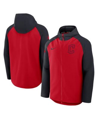 Мужская куртка Nike Red/Navy Cleveland Guardians Authentic Collection Raglan Performance на полной молнии от Nike